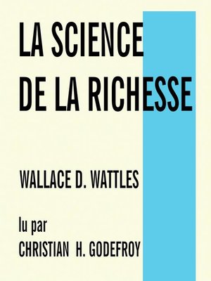 cover image of La science de la richesse